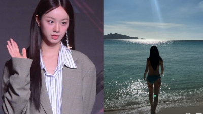 [ 스포츠중계 오징어티비 ] 혜리 군살 없이 늘씬한 비키니 착용 뒷태...