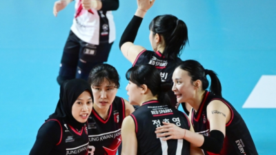 [ 스포츠중계 오징어티비 ] 여자 프로배구 정관장이 페퍼저축은행을 꺾고 정규리그 2위 확정