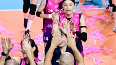 김연경 아직도 안 끝났어?→조만간 끝납니다 배구황제의 너스레