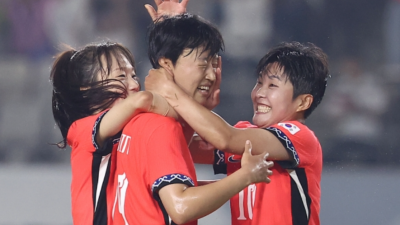 '정다빈 동점골' 한국, 일본과 1:1 무승부…동아시안컵 2무