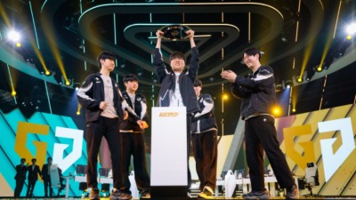 젠지, AG.AL 꺾고 EWC 우승...MVP '기인'