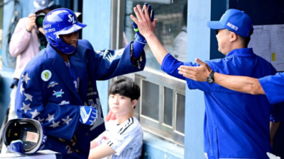 '5타점 대폭발' 디아즈, 삼성의 타선 침체 깨고 LG전 완승 견인