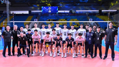 한국 남자 배구, AVC컵 첫판서 태국에 '세트 스코어 2-3' 충격패…준결승 비상