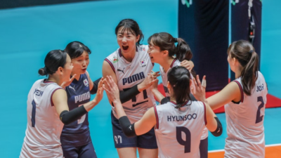 한국 여자배구, 대만 3-0 완파하며 AVC컵 7전 전승 '무패 우승' 달성